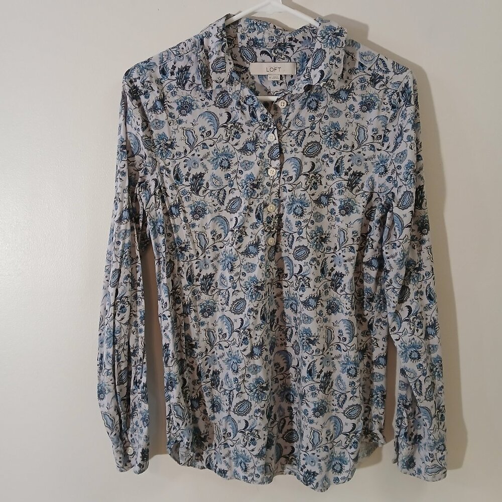 Ann Taylor Loft tunic blouse - XS